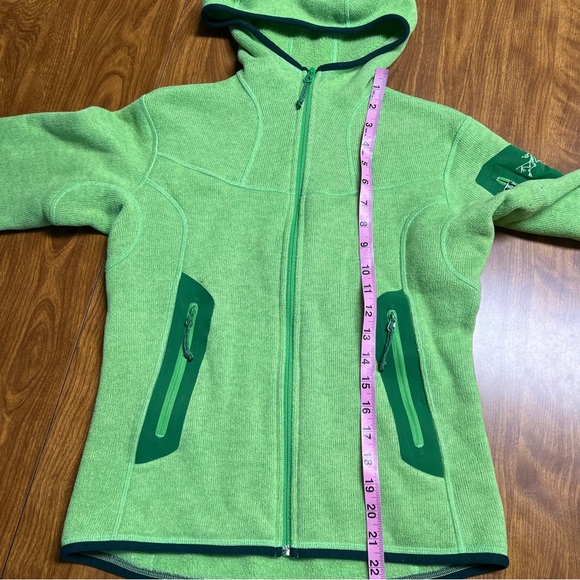 Arc'teryx Covert Hoodie Full zip fleece Jacket size small Green polartec - Picture 9 of 11